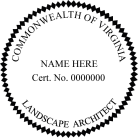 Virginia Landscape Architect Seal